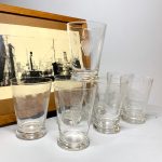 Glas druvklase 1930-tal Retrolux antik