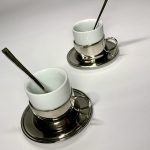 Espresso nysilver och benporslin