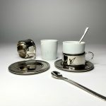 Espresso nysilver och benporslin