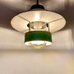 Taklampa industri Louis Poulsen Retrolux antik