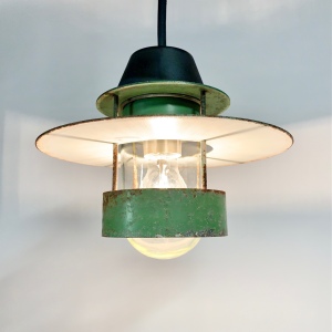 Taklampa industri Louis Poulsen Retrolux antik