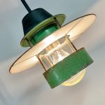 Taklampa industri Louis Poulsen Retrolux antik