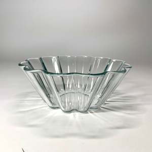 Pyrex sockerkaksform i glas Retrolux antik