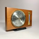 Barometer termometer teak Retrolux antik